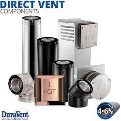 4" x 6 5/8" Diameter DuraVent DirectVent Pro Components