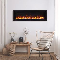 Amantii Symmetry Lumina Built-In Smart Electric Fireplace - 34"