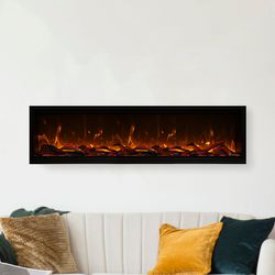 Amantii Symmetry Xtra Tall Bespoke Electric Fireplace - 74"