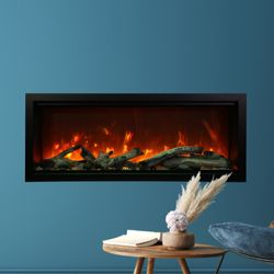 Amantii Symmetry Xtra Tall Bespoke Electric Fireplace - 50"