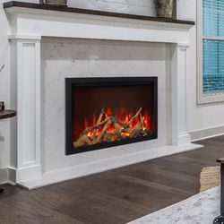 Amantii Traditional Bespoke Electric Fireplace Insert - 44"