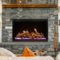 Amantii Traditional Lumina Smart Electric Fireplace - 38"
