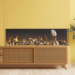 Amantii Tru View Bespoke 3 Sided Electric Fireplace - 65"