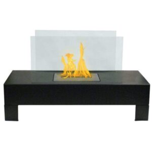 anywhere fireplace gramercy 31" black indoor/outdoor freestanding fireplace