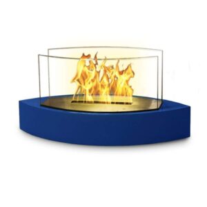 anywhere fireplace lexington 8" blue tabletop bio-ethanol fireplace