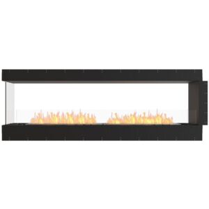 ecosmart fire 91" flex 86pn peninsula ethanol fireplace insert by mad design group