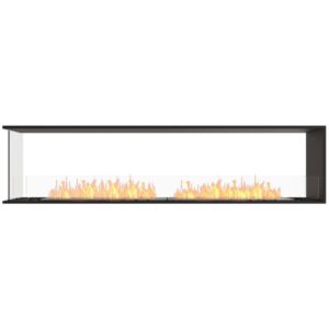 ecosmart fire 91" flex 86pn peninsula ethanol fireplace insert by mad design group