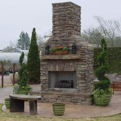 Elite Outdoor Custom Tall Classique Fireplace