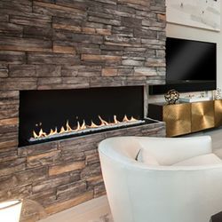 European Home H-Series Corner Ventless Natural Gas Fireplace - 42"