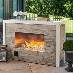 Linear Ready-to-Finish Fireplace - Crystal Fire Plus Burner – 60”