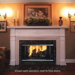 Majestic Designer See Through Wood Burning Fireplace - 42"