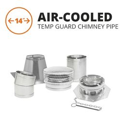 Metal-Fab Air-Cooled Temp Guard Chimney Pipe - 14"