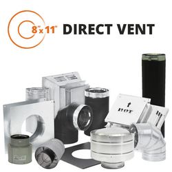 Metal-Fab Direct Vent Chimney Pipe - 8" x 11"