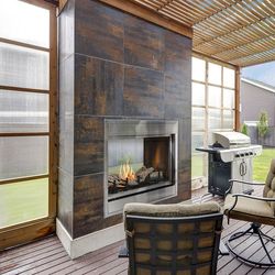 Montigo Divine H38SVO See-Thru Ventless Outdoor Fireplace