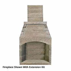 Pre-Engineered Arched Masonry Wood Burning Outdoor Fireplace - 30"