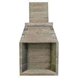 Pre-Engineered Masonry Wood Burning Outdoor Fireplace - 30"