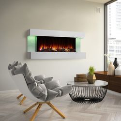 SimpliFire Format Floating Mantel Wall Mount Electric Fireplace - 36"