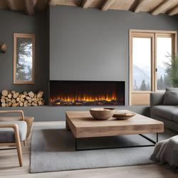 Simplifire Triton Electric Fireplace - 78"