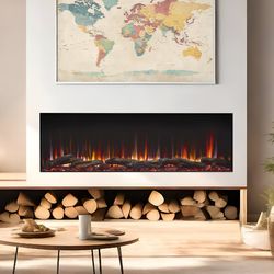Simplifire Triton Electric Fireplace - 65"