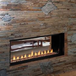 Superior VRL4543 Ventless See Through Linear Gas Fireplace - 43"